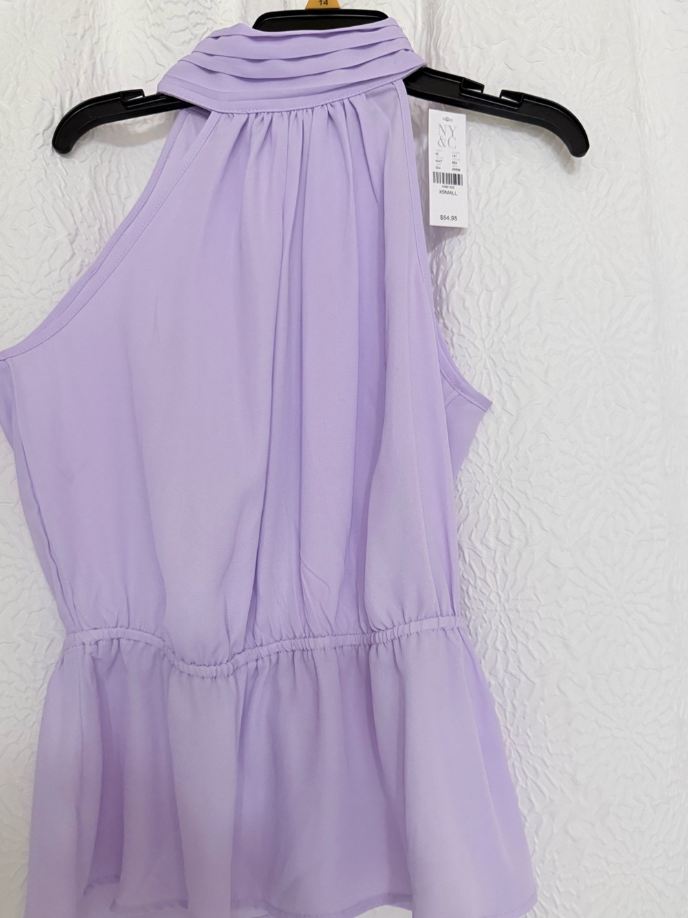 New York & Company Lavender Sleeveless Top - Picture 14 of 15
